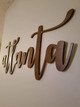 Custom Laser Cut Wooden Word Signs