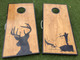 Deer and Bow Fishing Cornhole Boards
