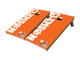 Clemson orange cornhole boards