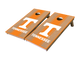 stained stripe university of tennessee cornhole board set