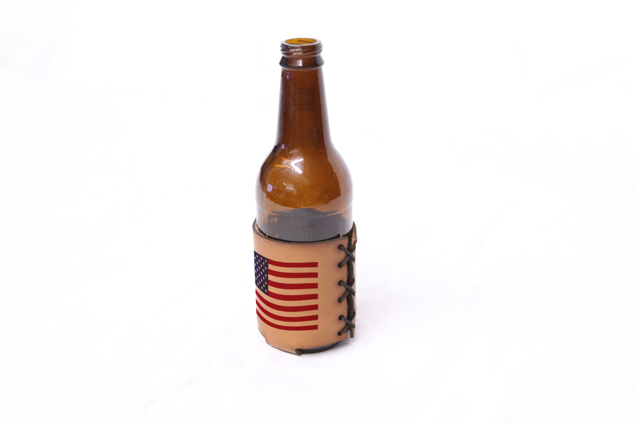 Black Can Koozie • Handmade in the U.S. • Duvall Leatherwork