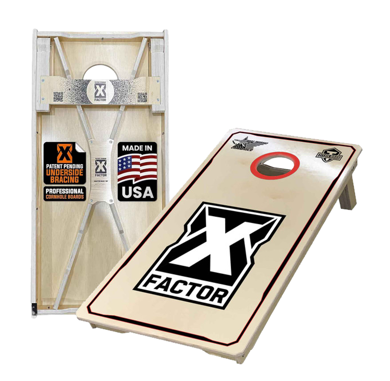 ACL ELITE X Factor Cornhole Board Set- WGC & Titan - West Georgia