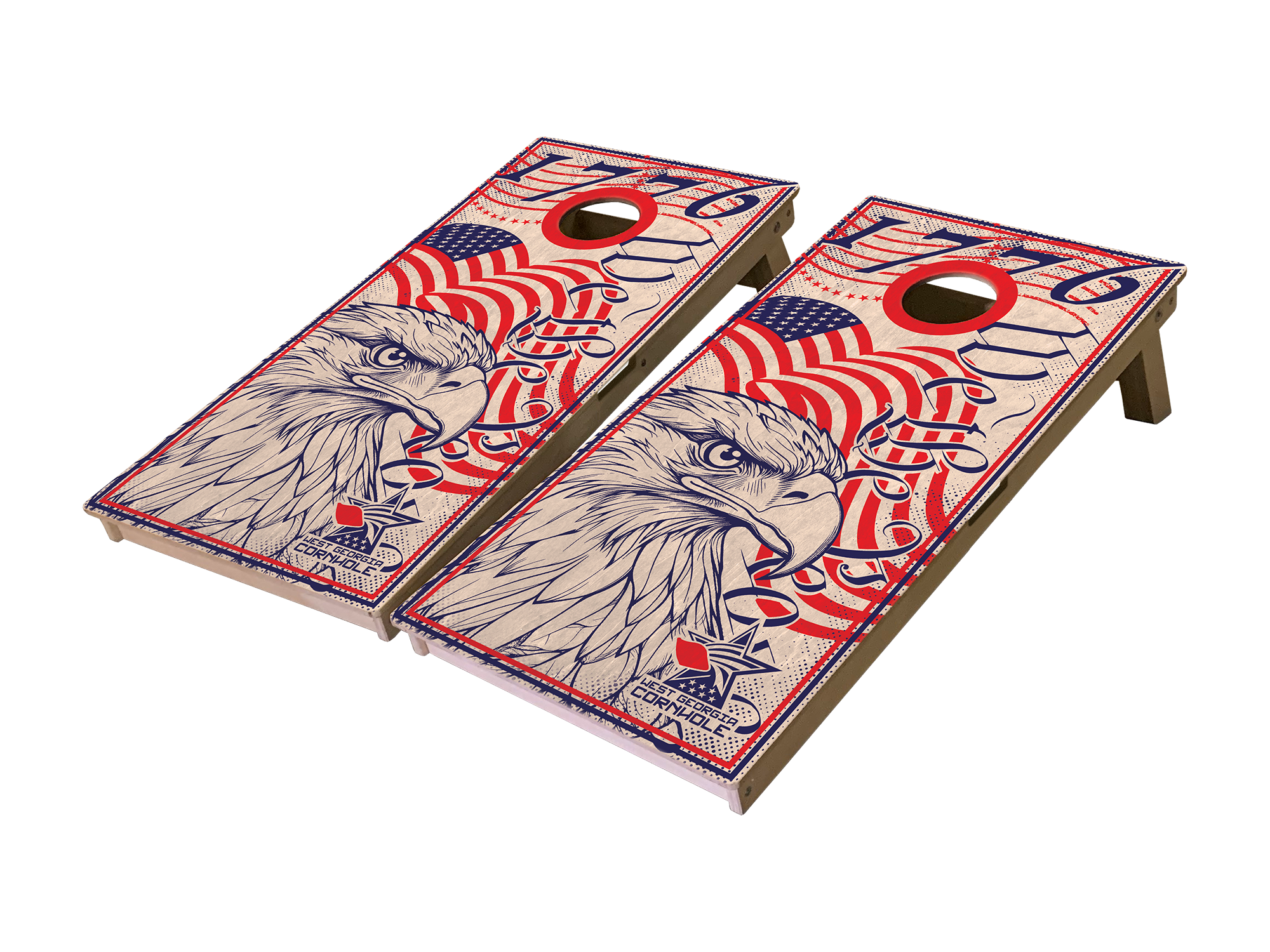 1776 WGC - Premium Cornhole Board Set