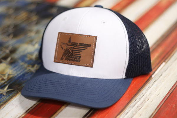 Macon Bacon Leather Patch Trucker Hat