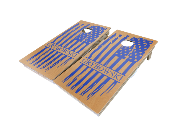 Western Michigan Distressed Cornhole Boards –