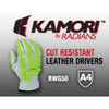 Radians RWG50 Kamori Cut Level A4 Driver Gloves - TPR Protection