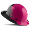 LIFT HDF50-21PK DAX Fiber Resin Full Brim Hard Hat (50/50 Pink Black)