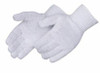 P4507Q - BLEACH WHITE, 7 GAUGE COTTON/ POLYESTER KNIT (12 PAIRS)