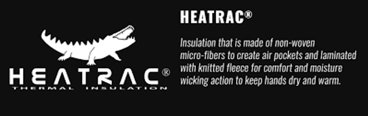 Caiman 2391 Deerskin Heatrac Insulated Fleece-Back Winter Gloves