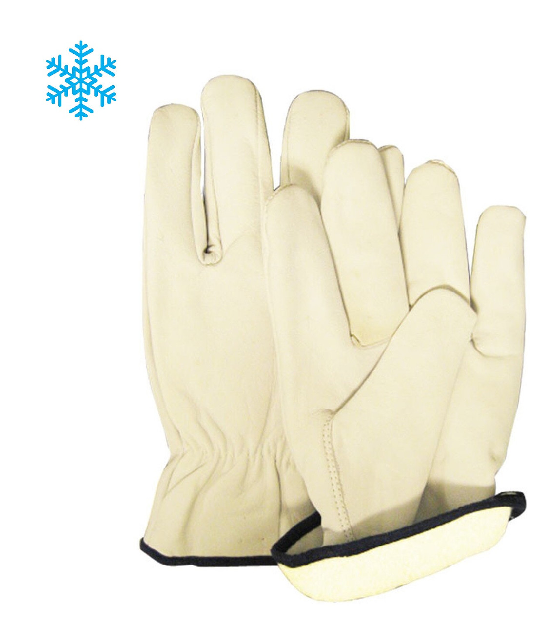 leather work gloves fleece lined