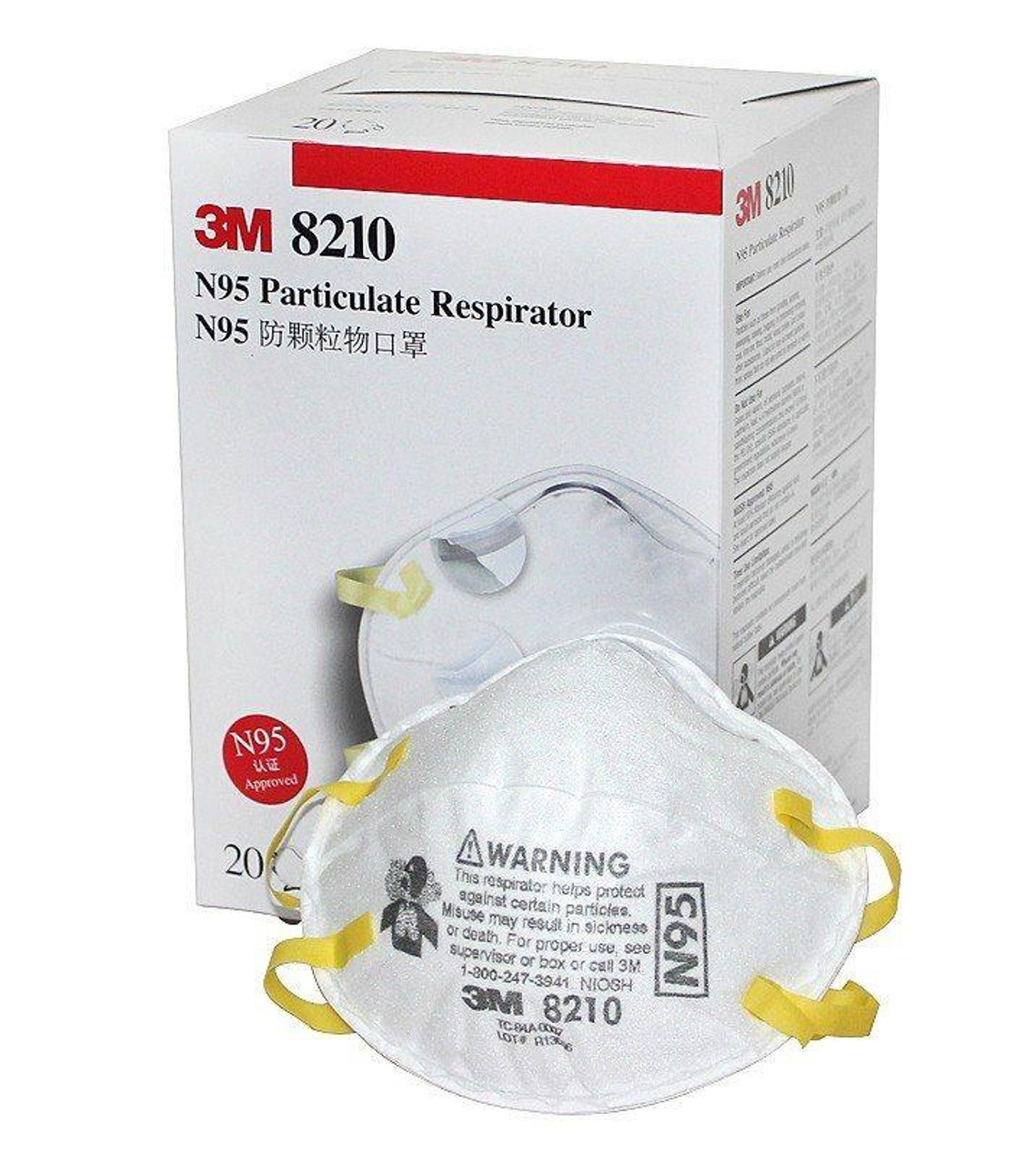 edderkop Danmark Visne 3M™ 8210 N95 Particulate Respirators - The Glove Warehouse