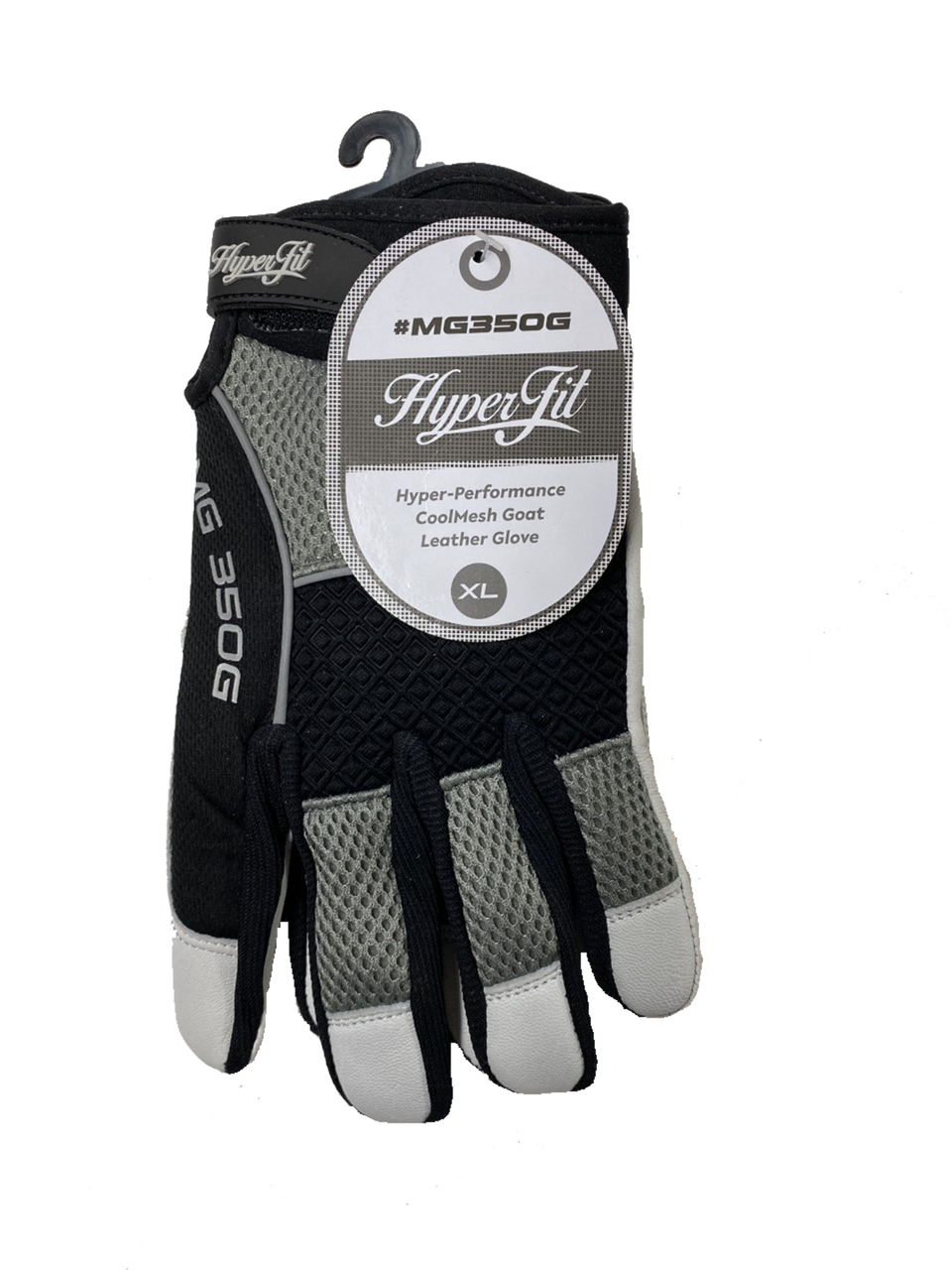  MG350BK/2X - HYPERFIT Premium Black Goat Grain Leather Gloves