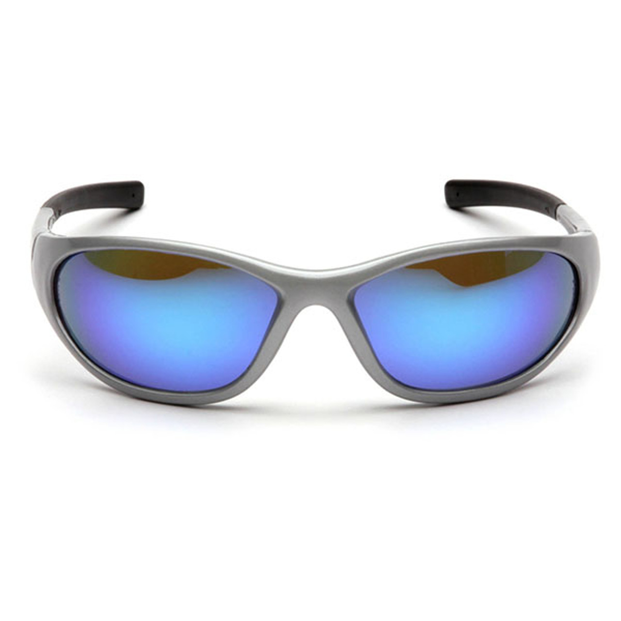 Pyramex® Zone II Safety Glasses — Silver Frame with Ice Blue