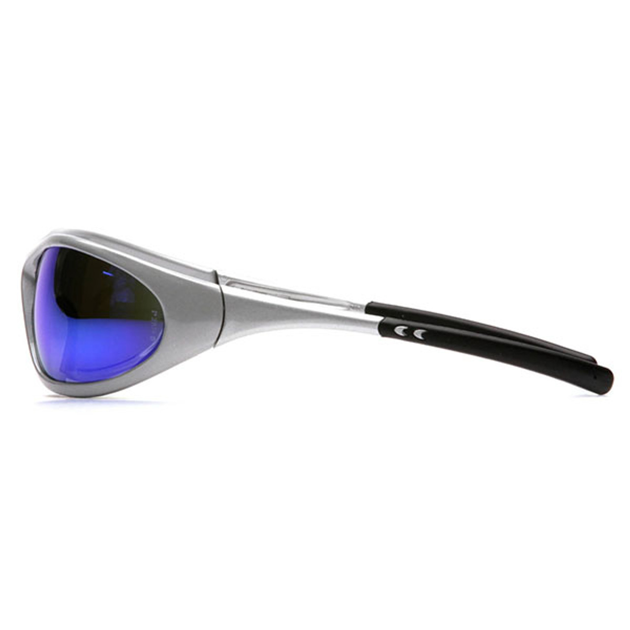 Pyramex® Zone II Safety Glasses — Silver Frame with Ice Blue