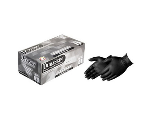 Duraskin 2026BK Diamond Grip Premium 6 Mil Nitrile Powder Free Gloves