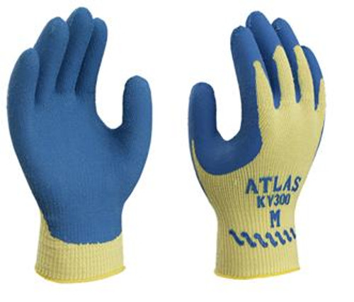SHOWA® ATLAS® KV300 ANSI A3 Latex Palm Coated Cut Resistant Gloves