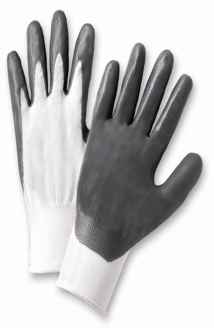 4Works Nylon Gloves HS3309 w/ Textured Latex Palm & Knuckles - Black