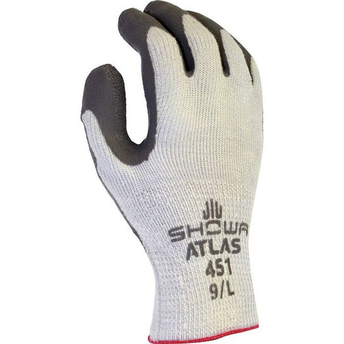 Super-Fit™ Grey Knit Thermal Work Gloves with Natural Rubber Coated Palm -  Large