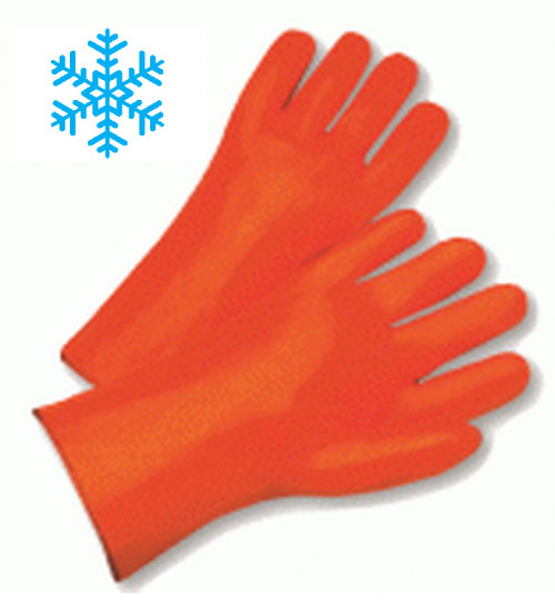 FrogWear® Insulated Blue Premium PVC Triple-Dipped Gloves : Chemical  Resistant Gloves