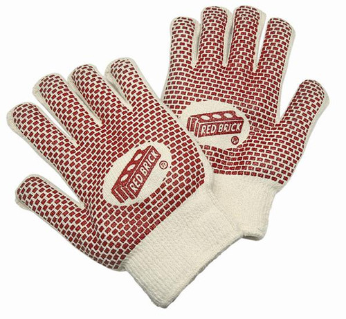 Big Time Products 92273-23 True Grip Cotton Jersey Work Gloves, Brown, Men's,  Large, 3-Pk.