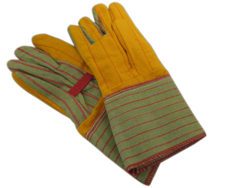 4308Q/RM 14 oz. Brown Jersey Gloves with Red Lining – 12 PAIRS