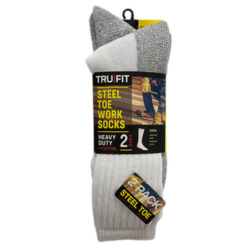 Heavy Duty Steel Toe Work Socks - Two Pairs a Pack - The Glove