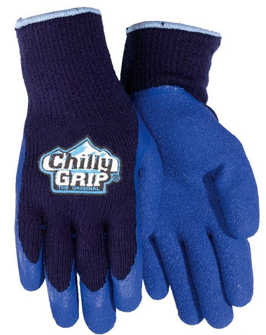 Red Steer® Chilly Grip® Gray, Water Resistant, Palm Coated Glove