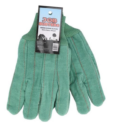 22oz Green Knit Wrist Heavy Weight Chore Gloves : Chore