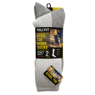 Heavy Duty Steel Toe Work Socks - Two Pairs a Pack - The Glove