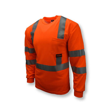 Radians Class 3 Long Sleeve T-shirt with Max-Dri™ — Hi-Vis Orange