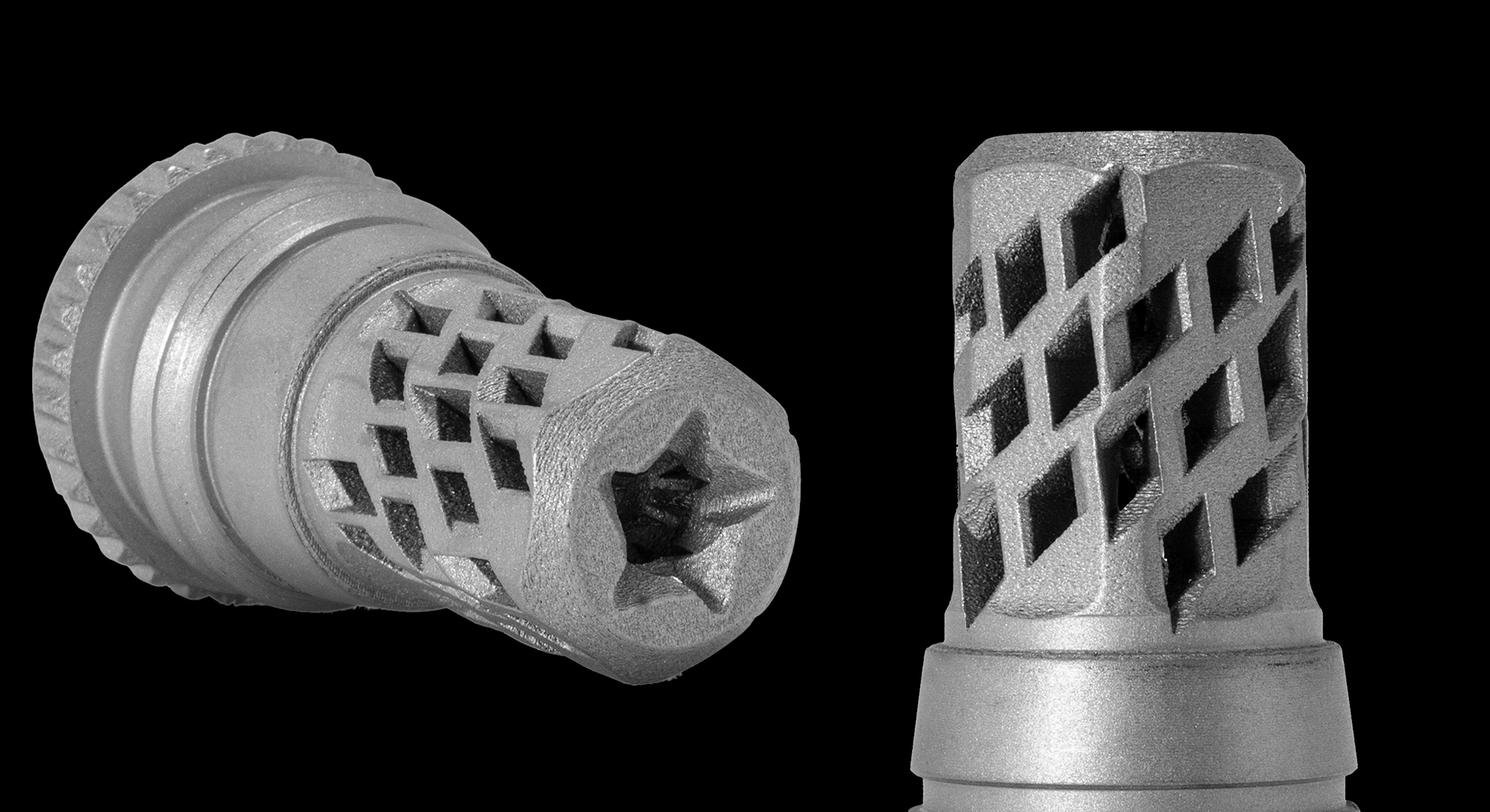 HFH geometry detail showing diamond pattern and gas vectoring surfaces