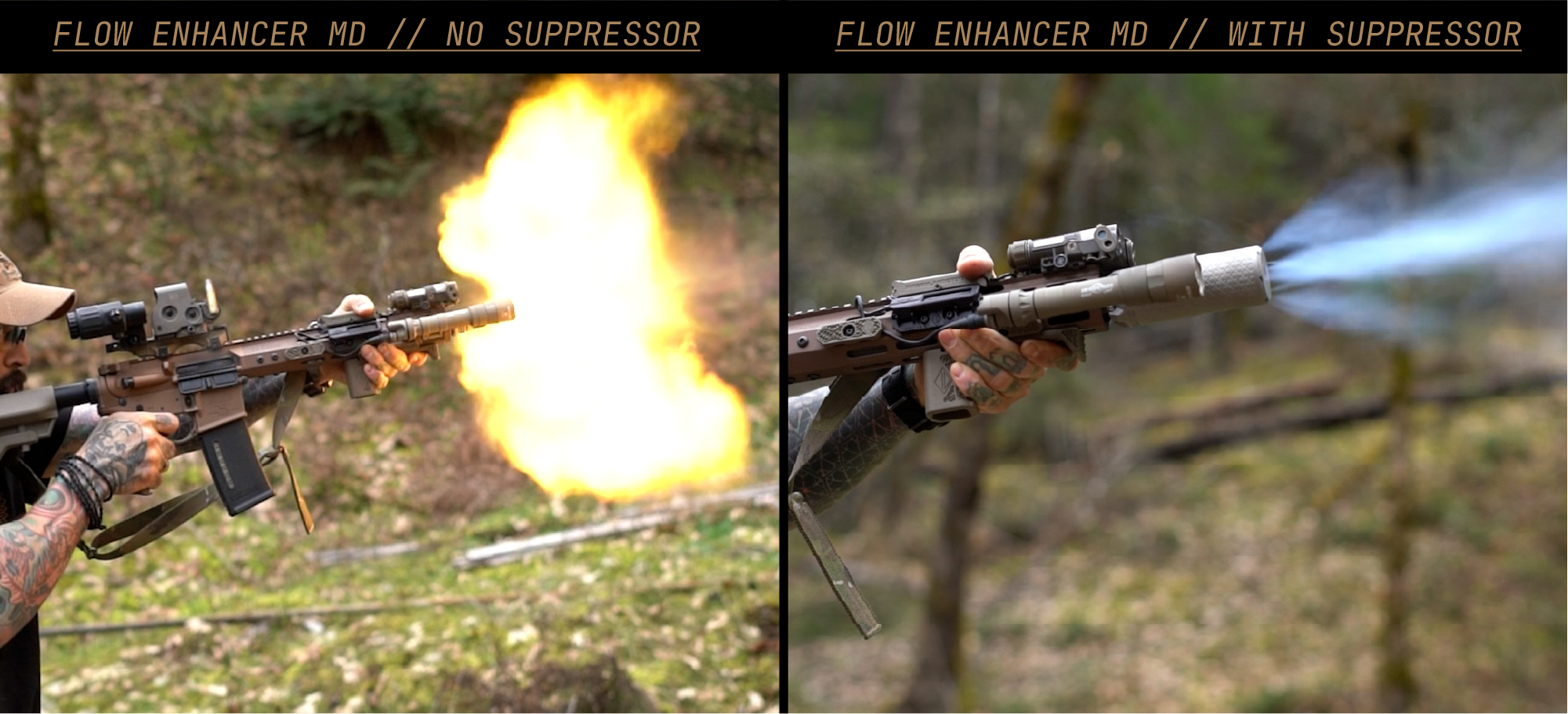 IDG FAQ step image 6 - flow enhancer with and without suppressor
