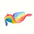 Sarah's Silk Enchanted Playilk Rainbow, floating