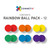 Connetix Magnetic Building Tiles | 12 piece Rainbow Ball Pack for Endless Play Collective