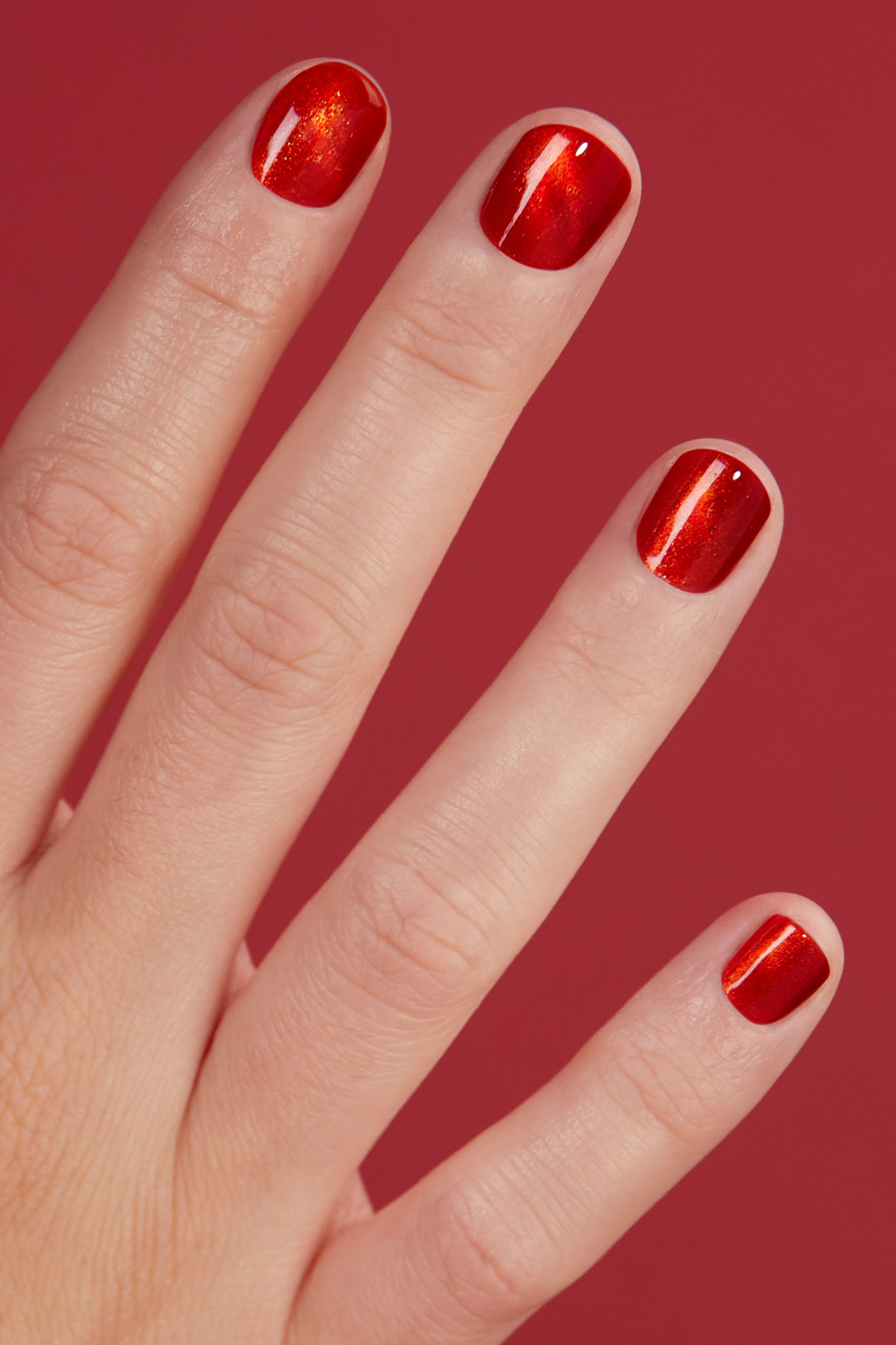 Fire Red Magnetic Nail Polish - Cirque Colors Firecracker