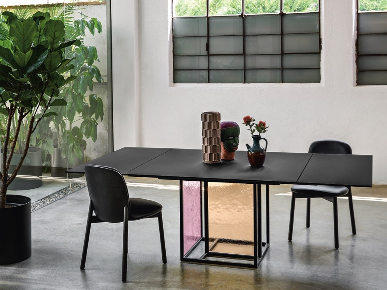 Fiam Theo Extendable Dining Table by Simone Bonnani