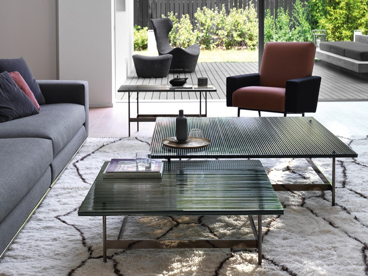 Fiam Waves Coffee Table by Ludovica and Roberto Palomba 