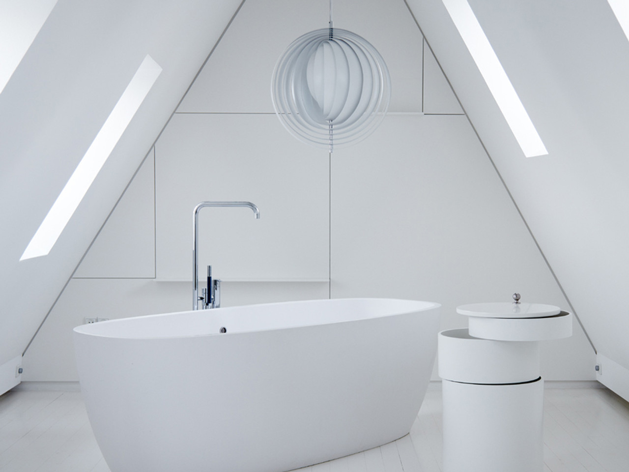 Verpan Moon Small Pendant Light by Verner Panton