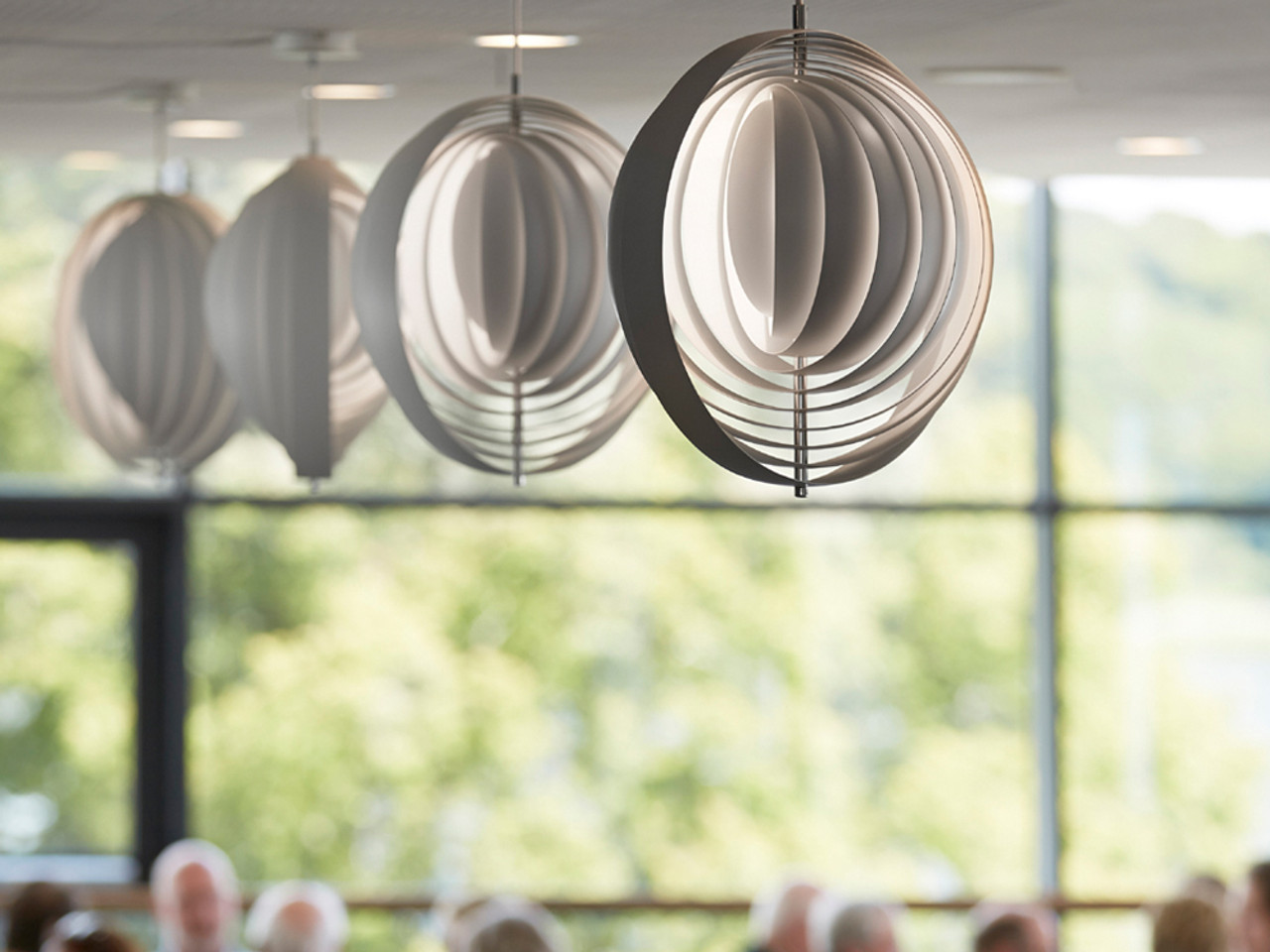 Verpan Moon Large Pendant Light by Verner Panton