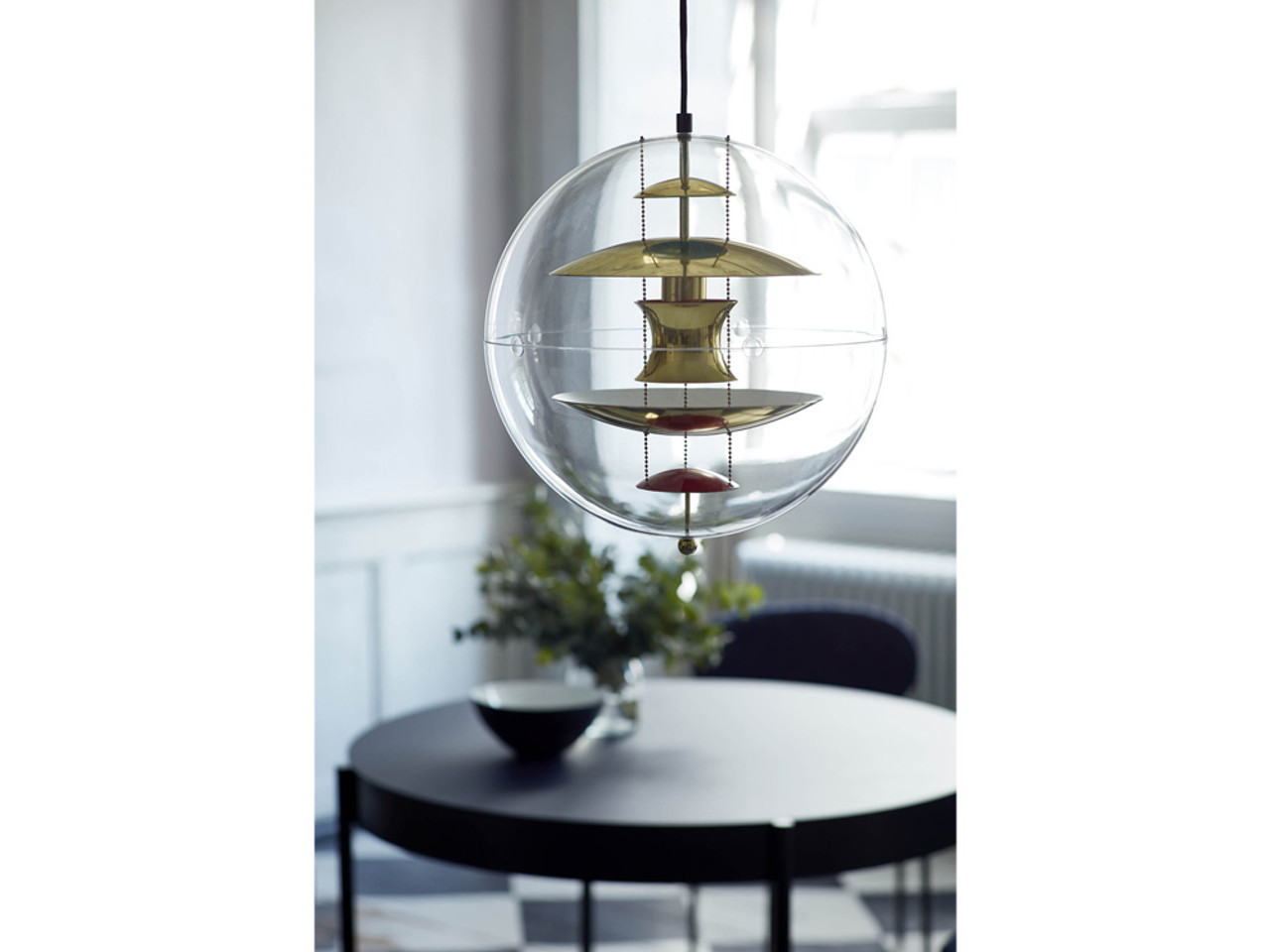 Verpan VP Globe Brass Pendant Light by Verner Panton - Special Edition