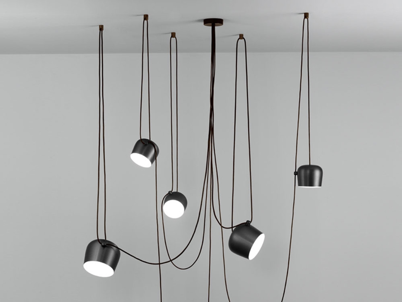 Flos Group of Pendant Lights - Black by Erwan Bouroullec - Chaplins