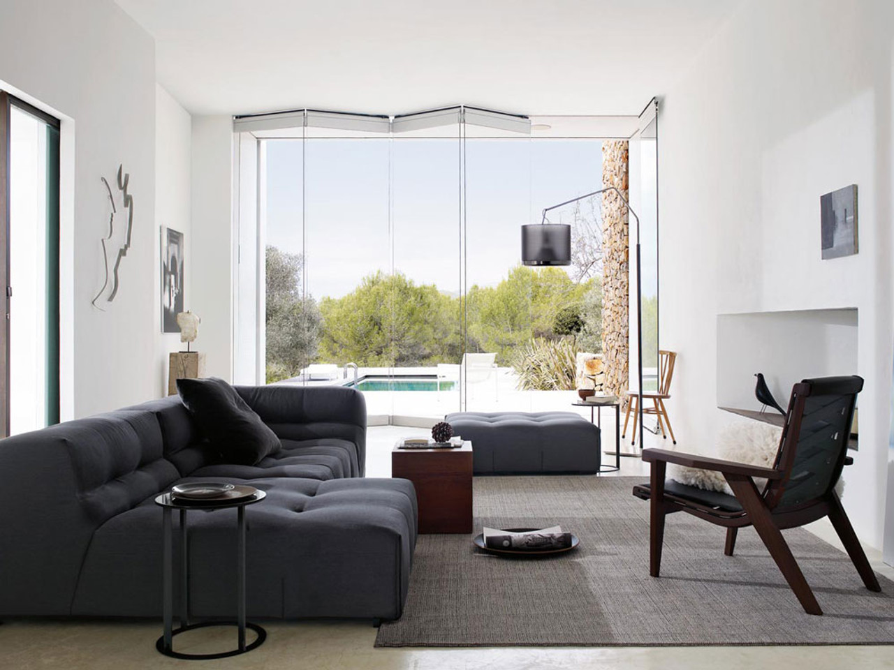 B&B Italia Frank Side Table by Antonio Citterio