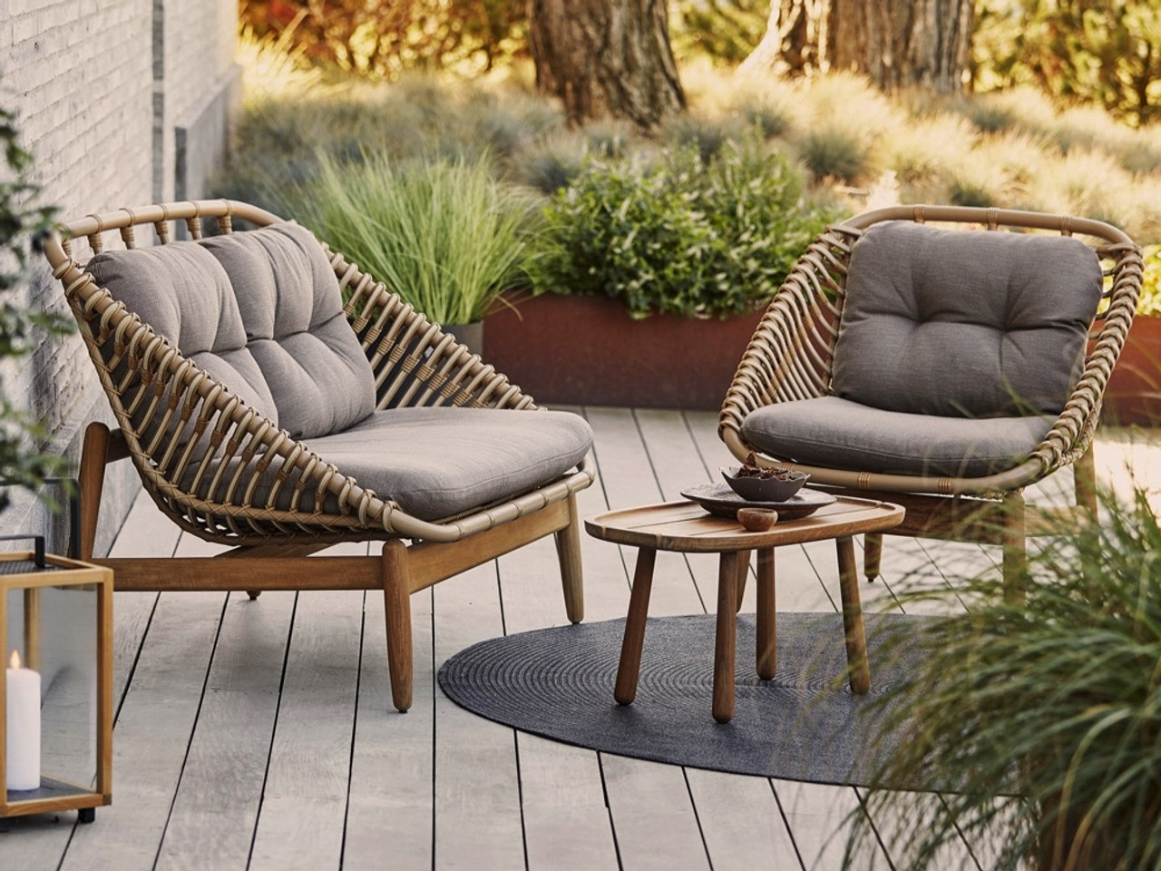 Cane outdoor sofa discount