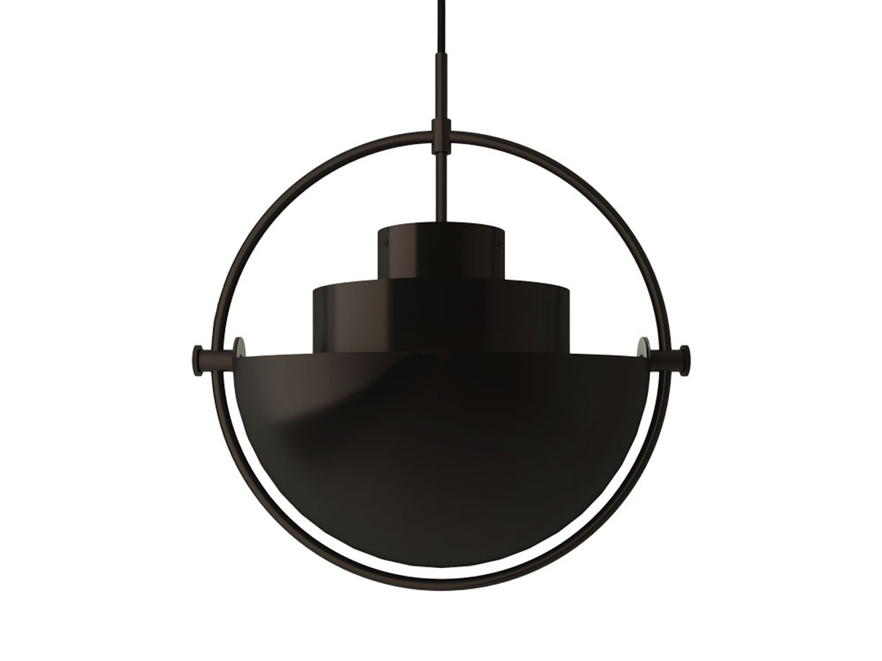 Gubi Multi-Lite Pendant Light - Black Brass 