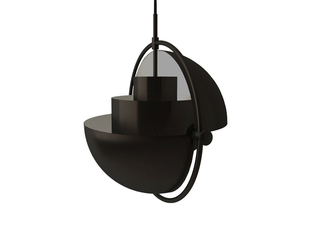 Gubi Multi-Lite Pendant Light - Black Brass 