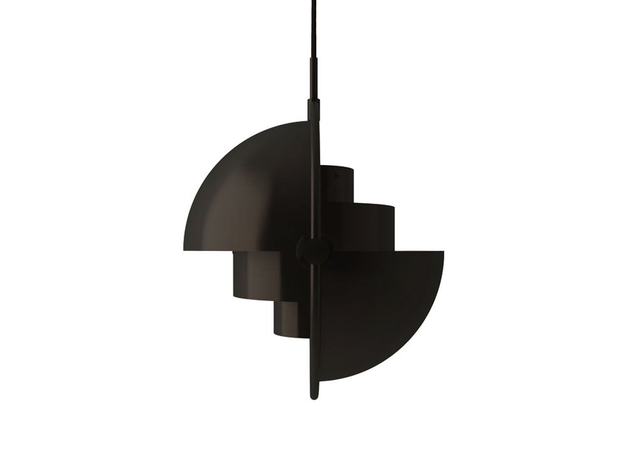 Gubi Multi-Lite Pendant Light - Black Brass 