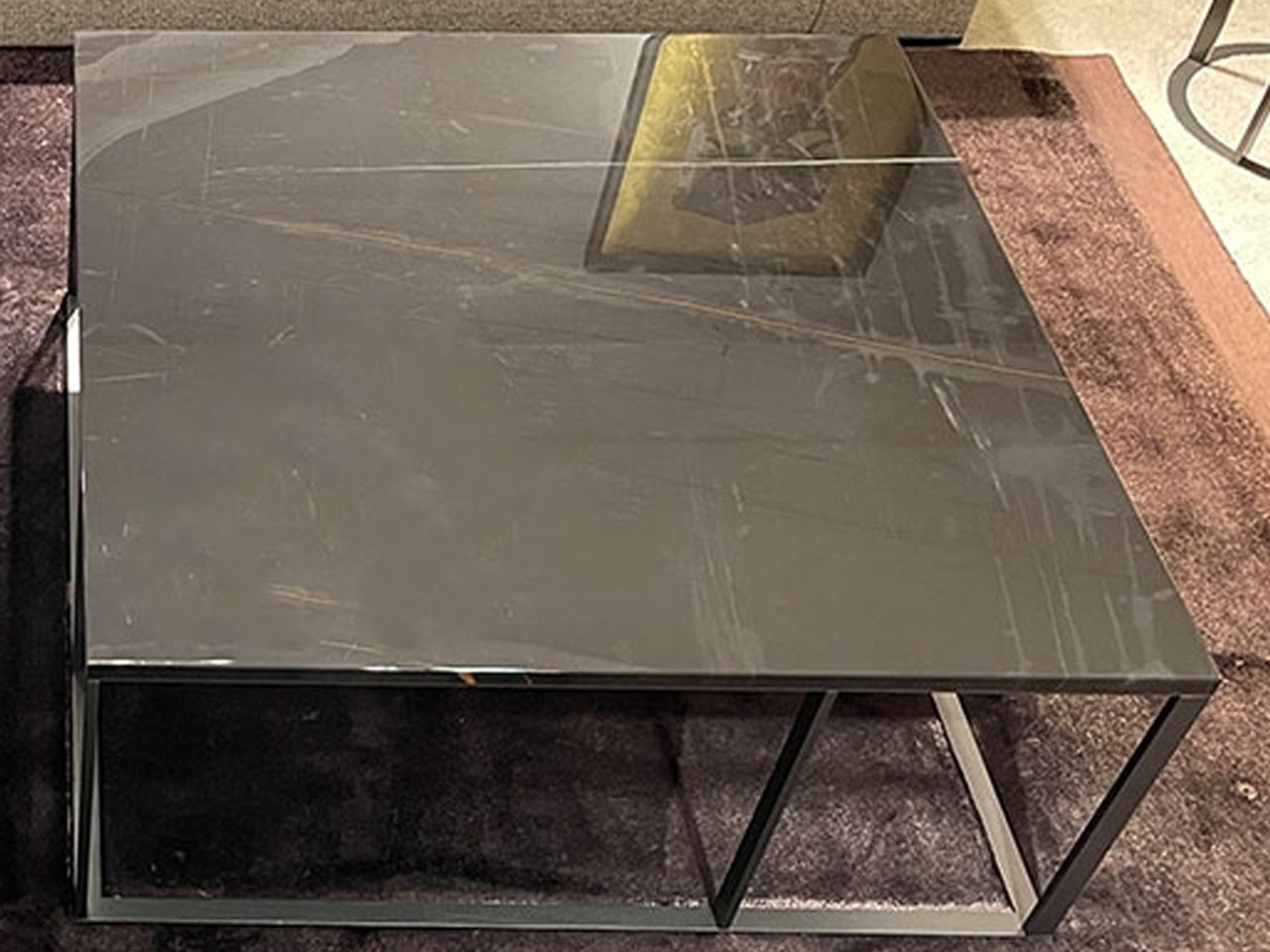 Lithos Coffee Table - Sahara Noir / Bronzed Nickel