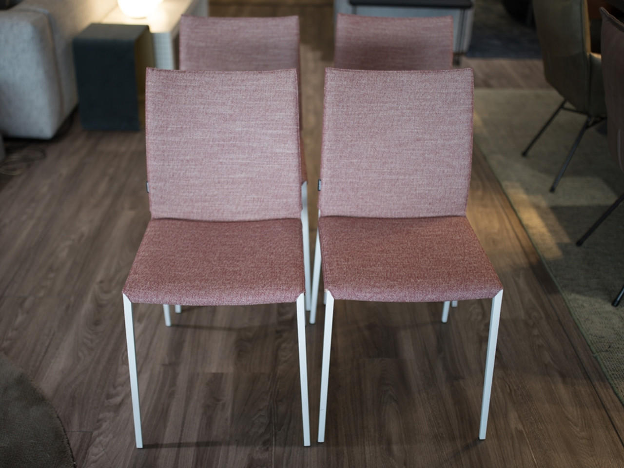 Lia Dining Chairs - Bordeaux Fabric - Set of 4