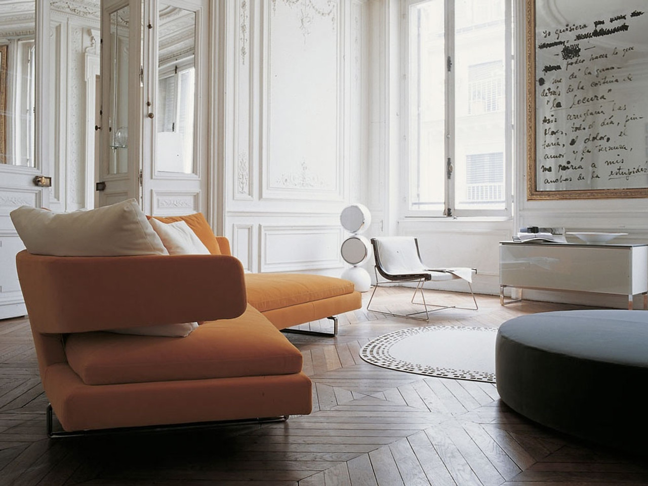 B&B Italia Arne Sofa with Chaise by Antonio Citterio