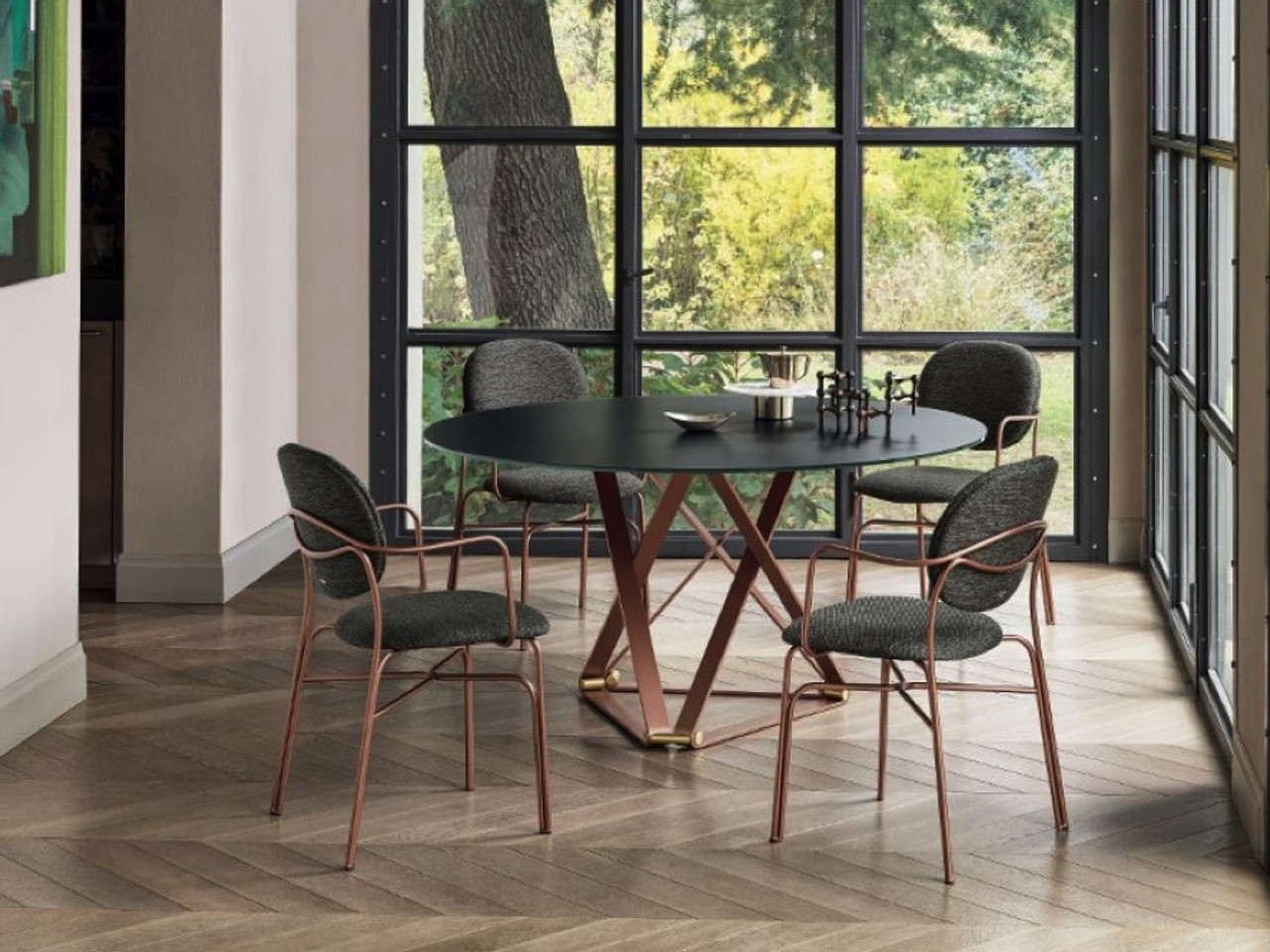 Bontempi Casa Dada Dining Chair With Arms by Bontempi Studio